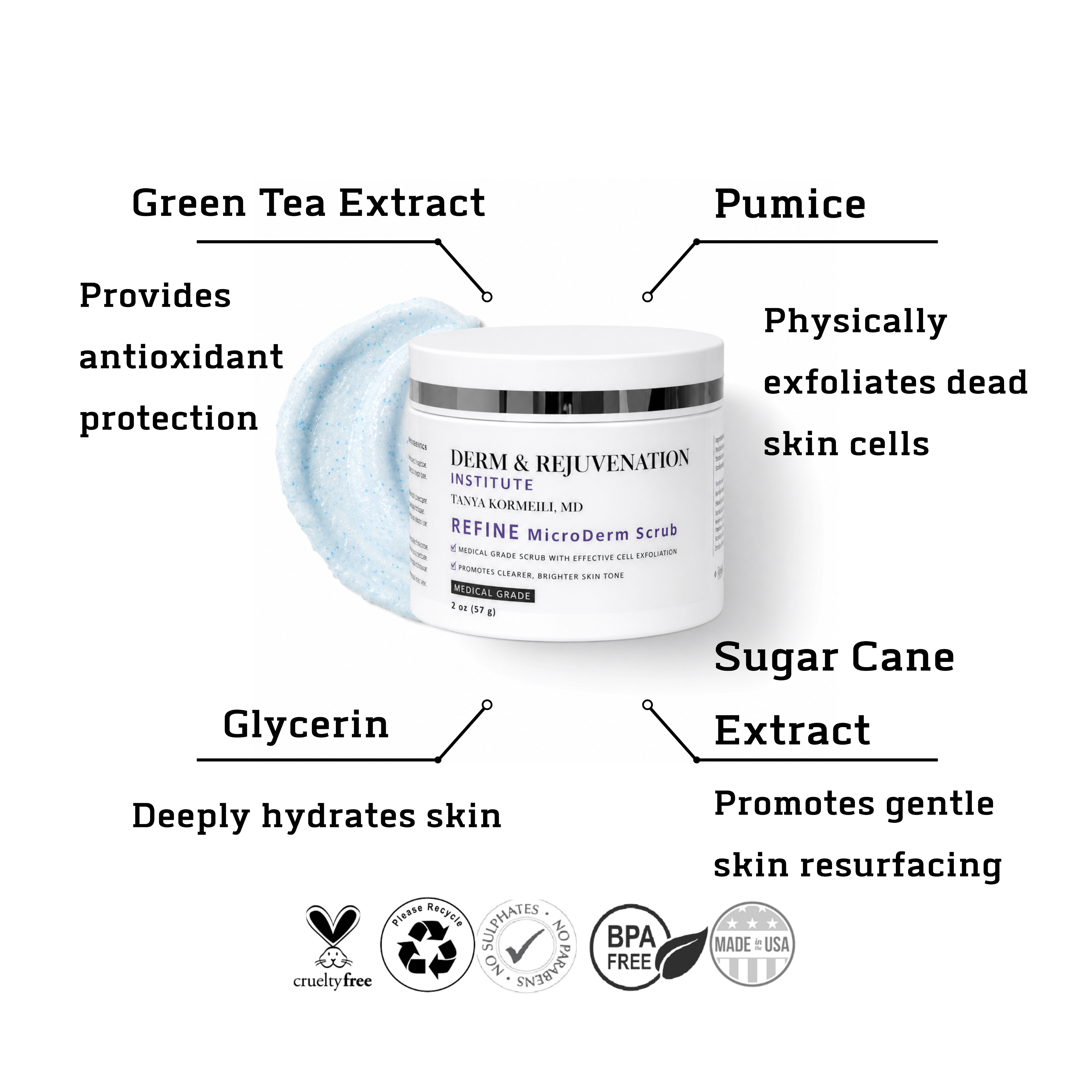 Refine Face and Body Scrub For Bumps and Blemishes